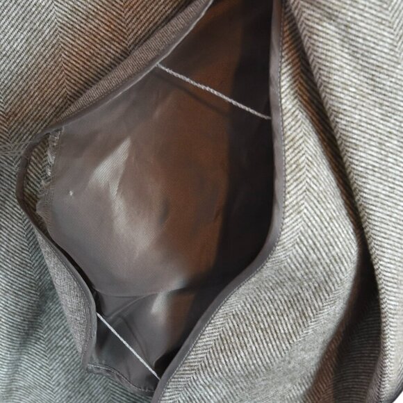 *Pocket Flaw* Elizabeth and James Herringbone Belted Coat  Size S - Picture 9 of 10